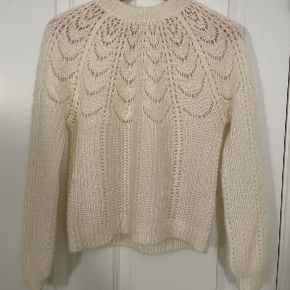 Sézane Paulin Ivory Ecru Jumper Sweater